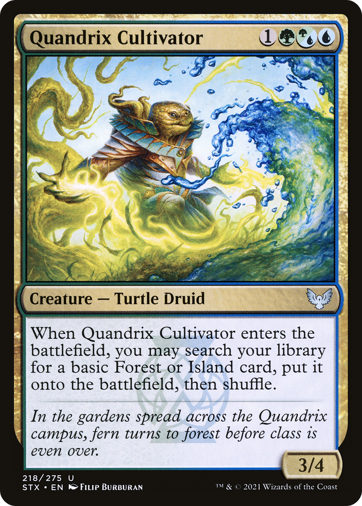 Quandrix Cultivator (STX-218) [Strixhaven: School of Mages] Foil