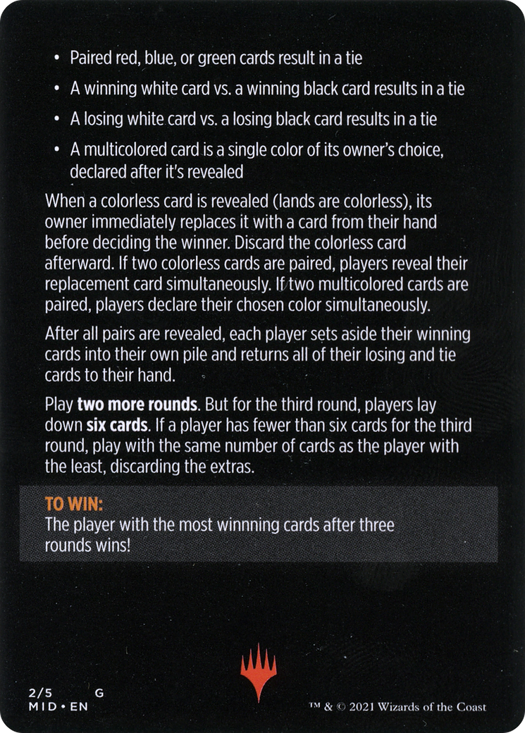 Day Vs. Night // Day vs. Night (cont'd) (MMID-002) [Innistrad: Midnight Hunt Minigames] Foil
