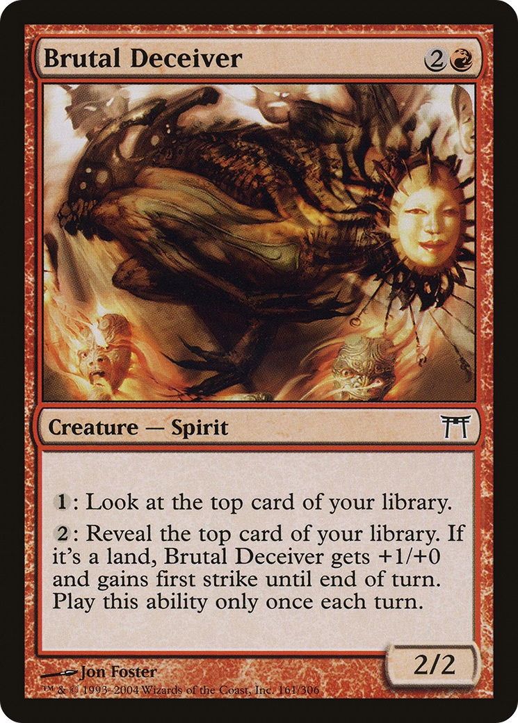 Brutal Deceiver (CHK-161) [Champions of Kamigawa] Foil