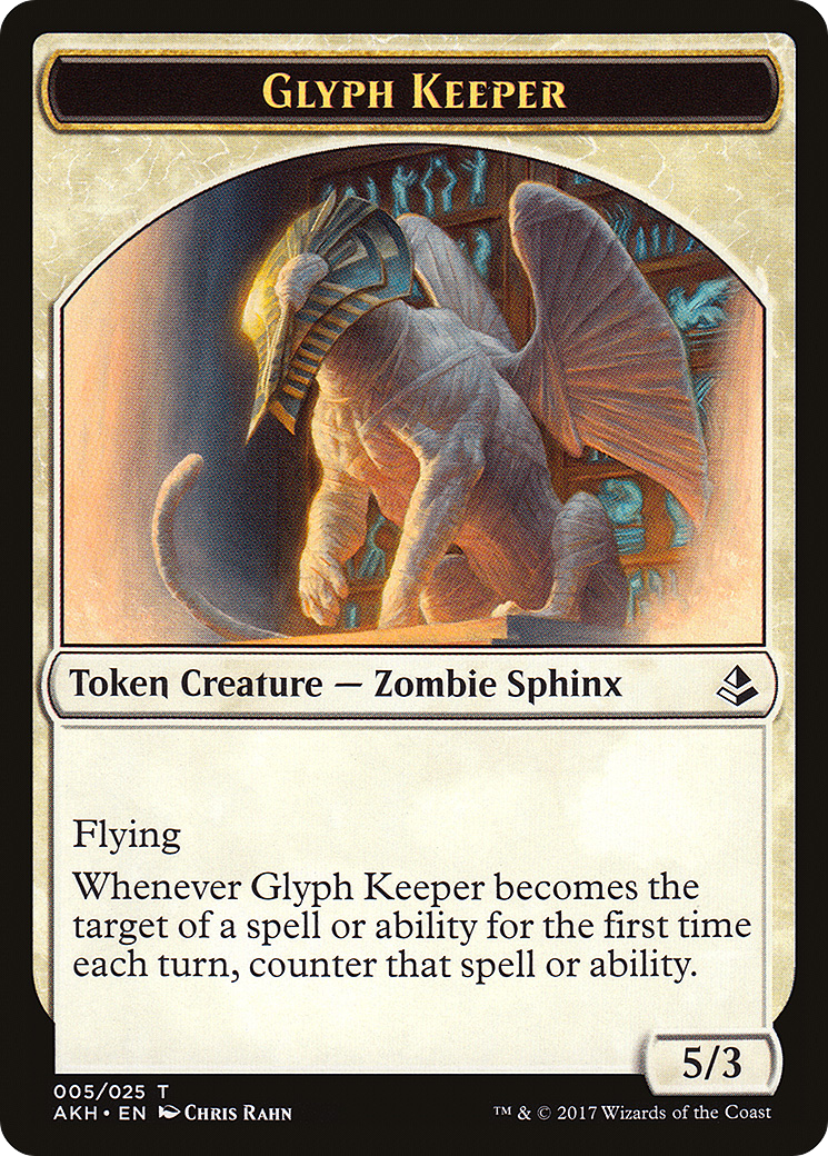 Glyph Keeper Token (AKH-005) [Amonkhet Tokens]