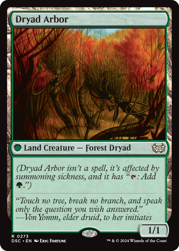 Dryad Arbor (DSC-273) [Duskmourn: House of Horror Commander]
