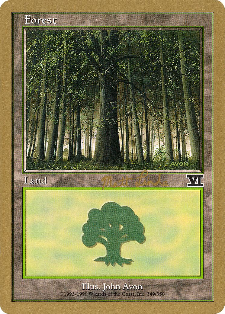 Forest (349) - 1999 Matt Linde (6ED) [World Championship Decks 1999]