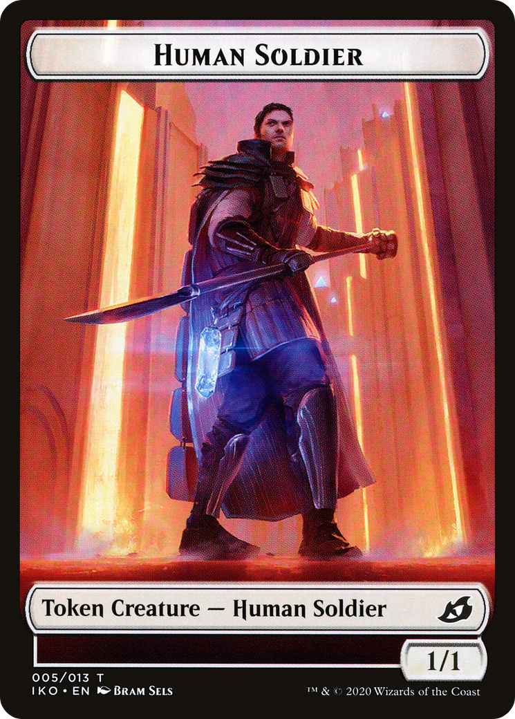 Human Soldier Token (IKO-005) [Ikoria: Lair of Behemoths Tokens]