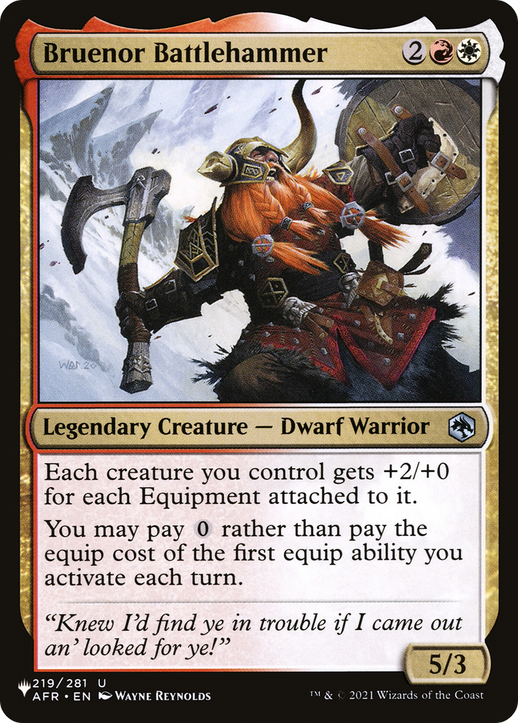 Bruenor Battlehammer (LIST-AFR-219) [The List]