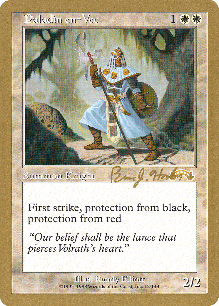 Paladin en-Vec - 1998 Brian Hacker (EXO) [World Championship Decks 1998]