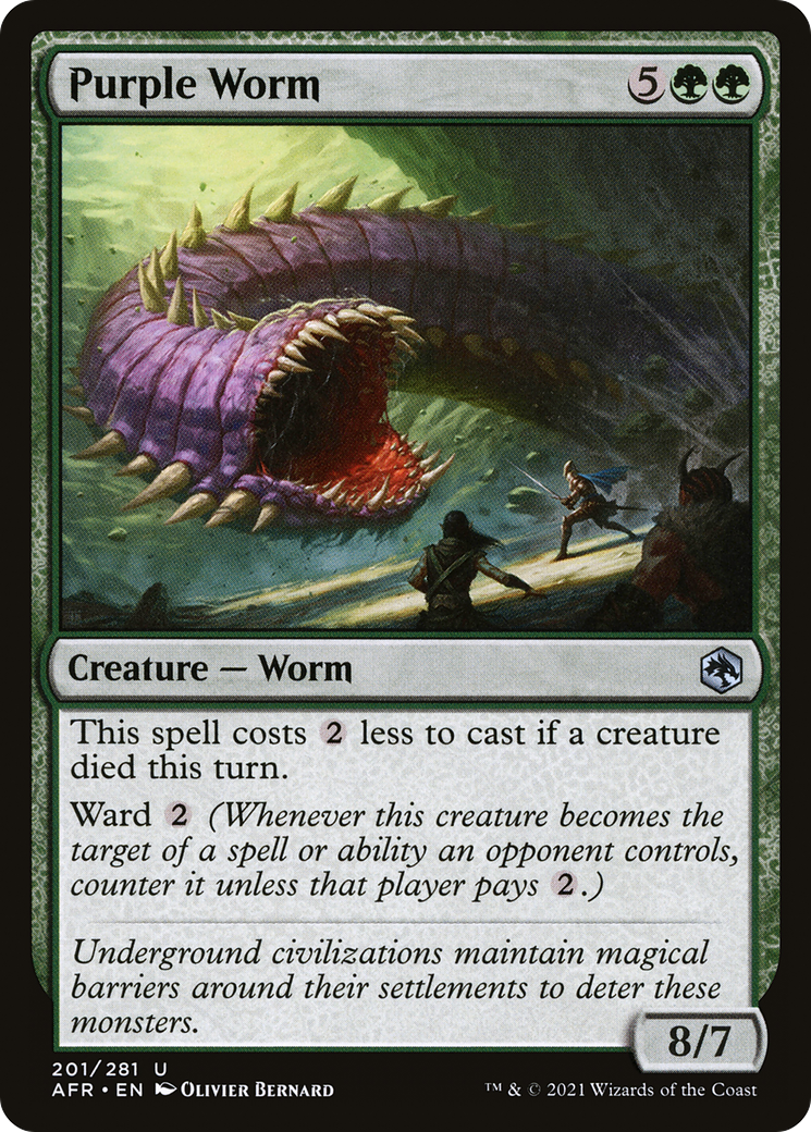 Purple Worm (AFR-201) [Adventures in the Forgotten Realms]