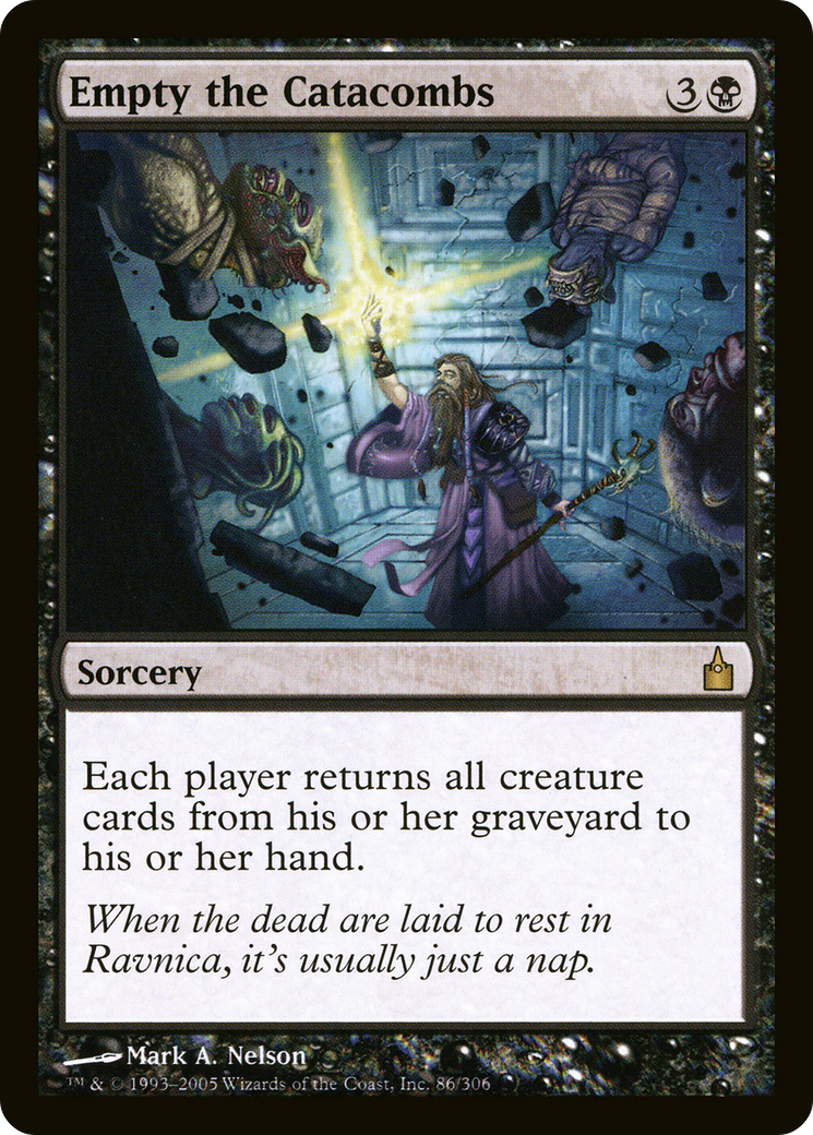 Empty the Catacombs (RAV-086) [Ravnica: City of Guilds] Foil