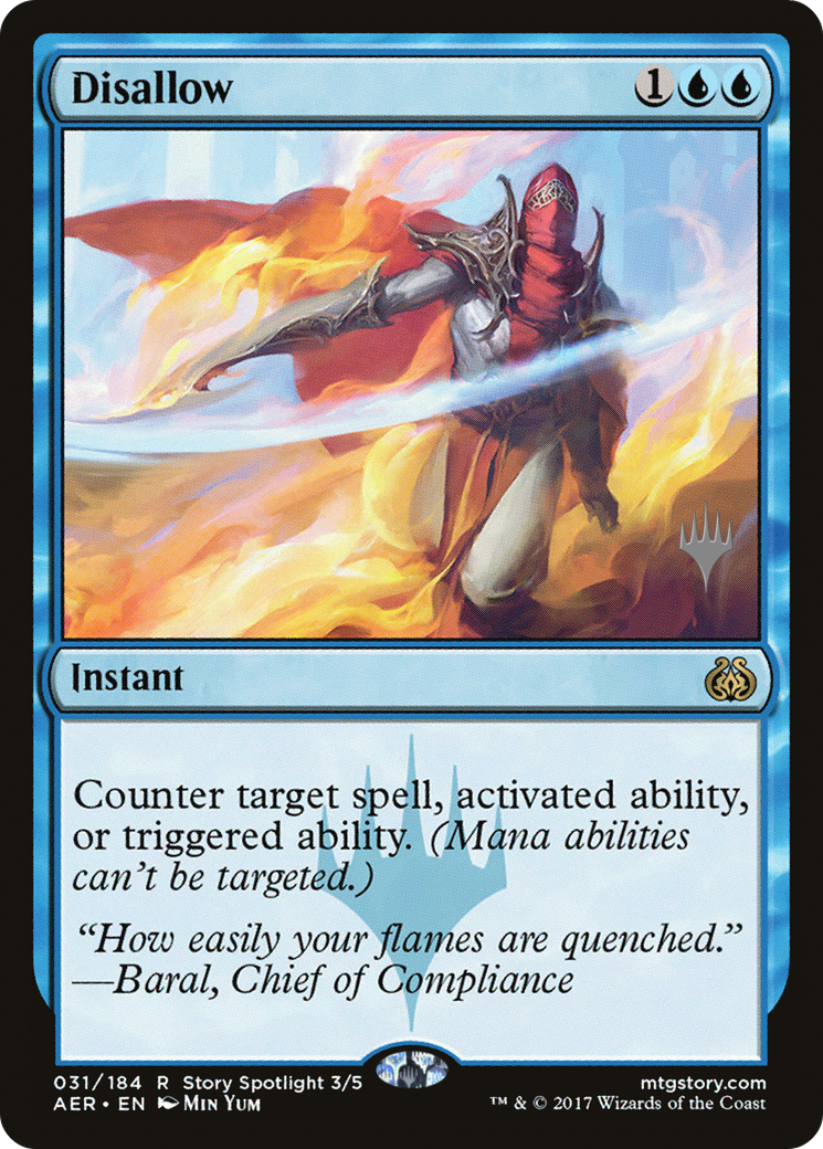 Disallow (PPTHB-031) [Promo Pack: Aether Revolt Promos] Foil