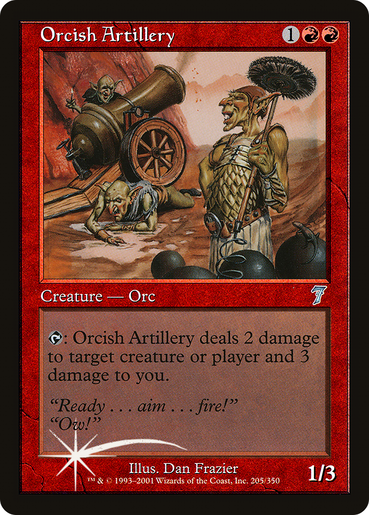 Orcish Artillery (7ED-205★) [7th Edition] Foil