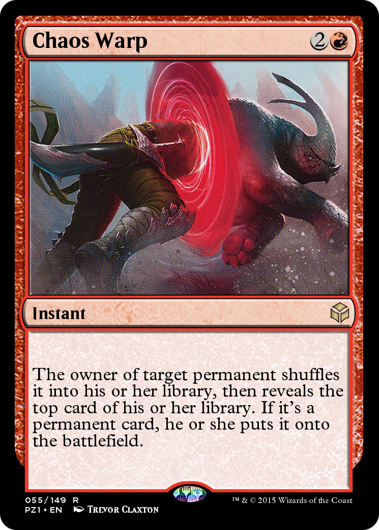 Chaos Warp (PZ1-055) [Legendary Cube Prize Pack] Foil