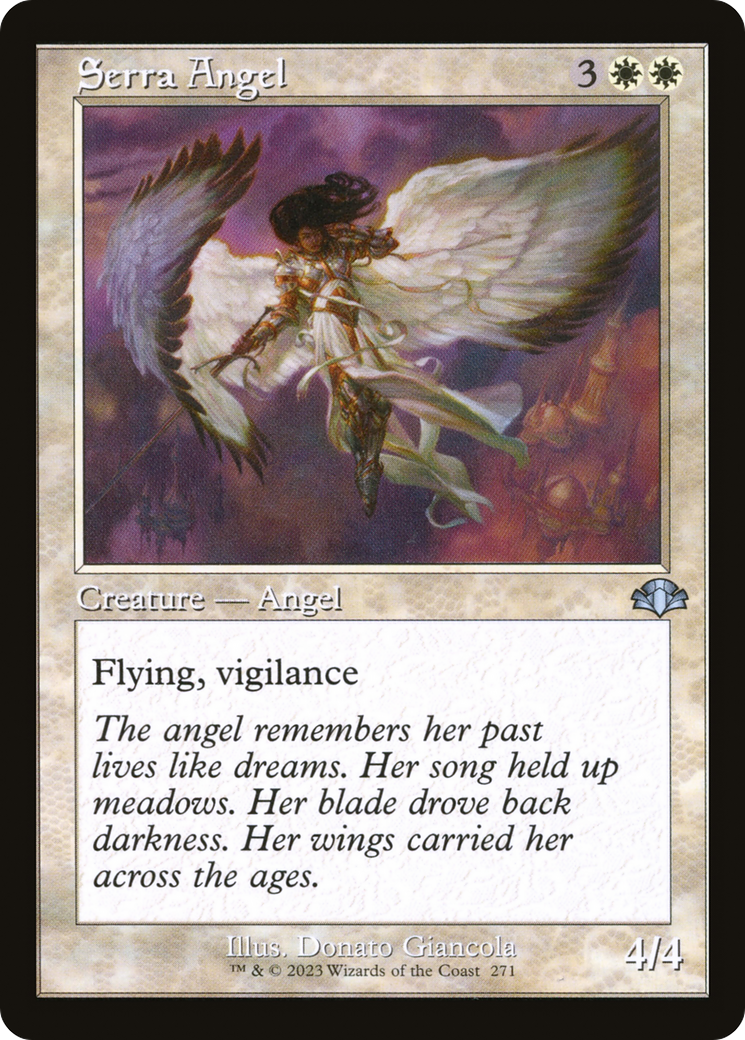 Serra Angel (Retro Frame) (DMR-271) [Dominaria Remastered] Foil