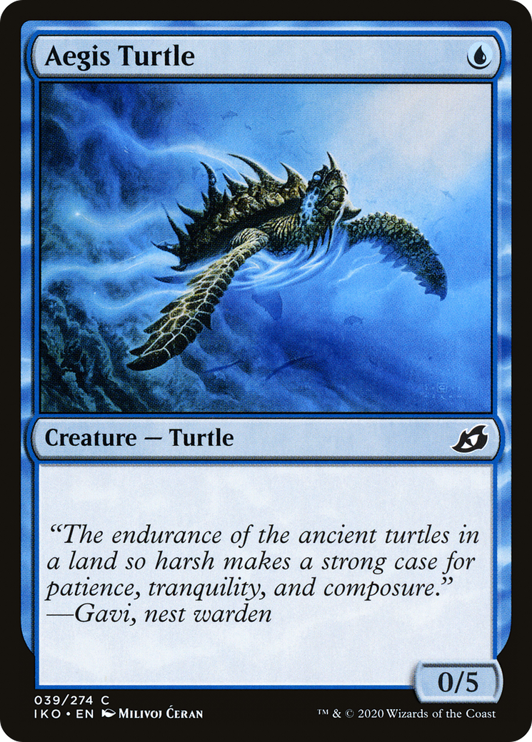 Aegis Turtle (IKO-039) [Ikoria: Lair of Behemoths] Foil