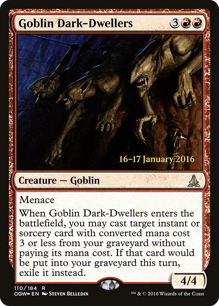 Goblin Dark-Dwellers (PRE-110S) [Oath of the Gatewatch Promos] Foil