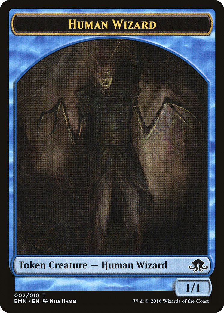 Human Wizard Token (EMN-002) [Eldritch Moon Tokens]