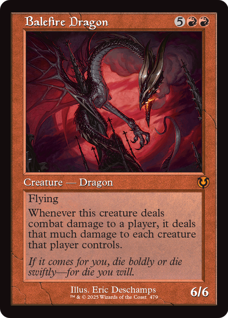 Balefire Dragon (Retro Frame) (INR-479) [Innistrad Remastered] Foil