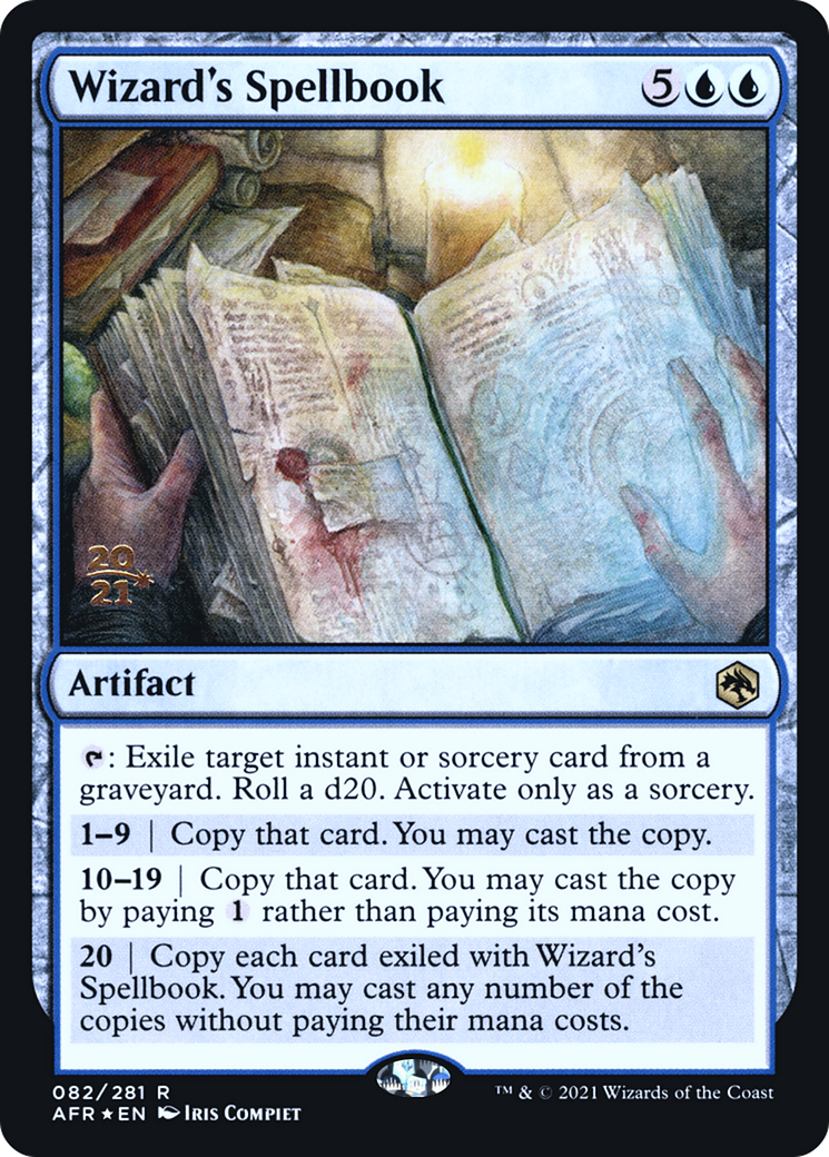 Wizard's Spellbook (PRE-82S) [Adventures in the Forgotten Realms Promos] Foil