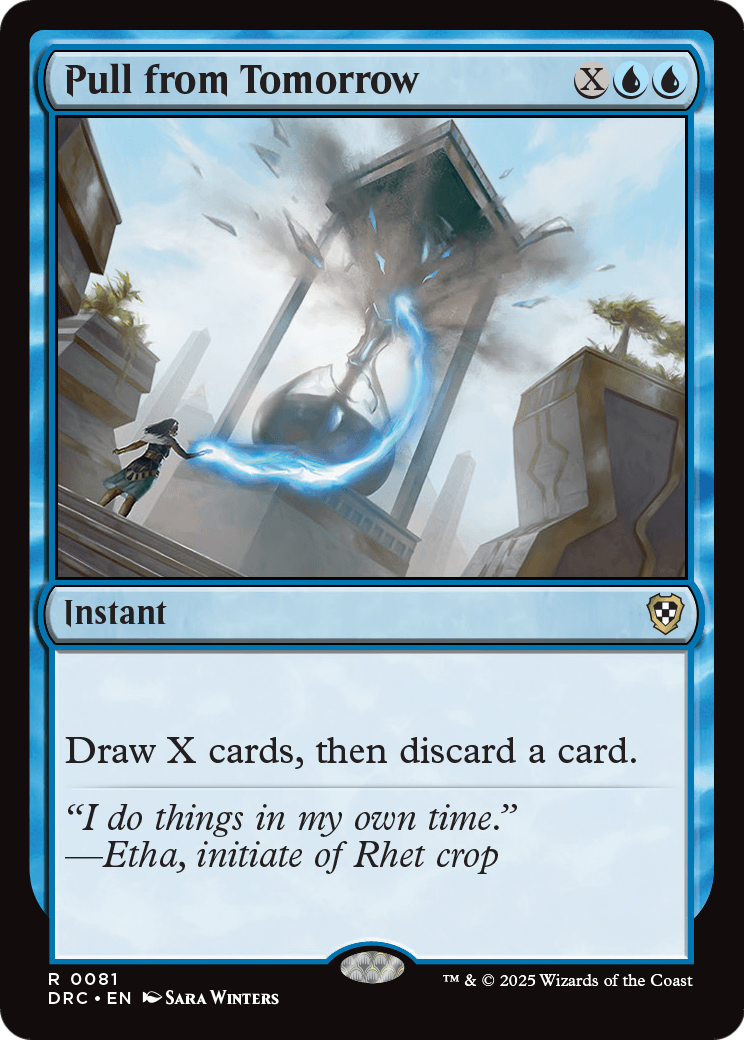 Pull from Tomorrow (DRC-081) [Commander: Aetherdrift]