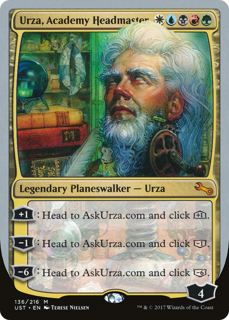 Urza, Academy Headmaster (UST-136) [Unstable] Foil