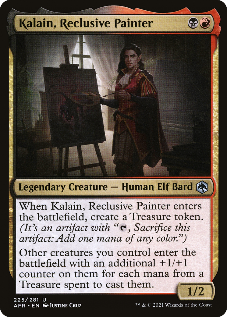 Kalain, Reclusive Painter (AFR-225) [Adventures in the Forgotten Realms] Foil