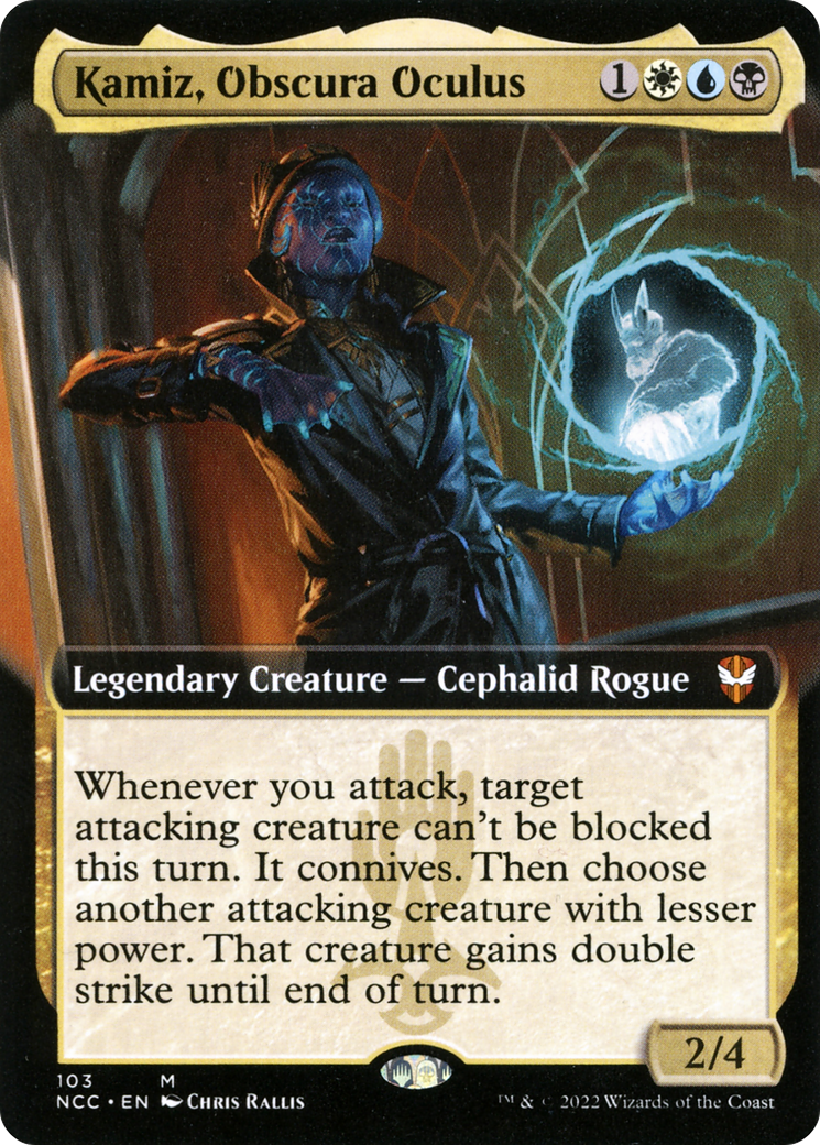 Kamiz, Obscura Oculus (Extended Art) (NCC-103) [New Capenna Commander] Foil