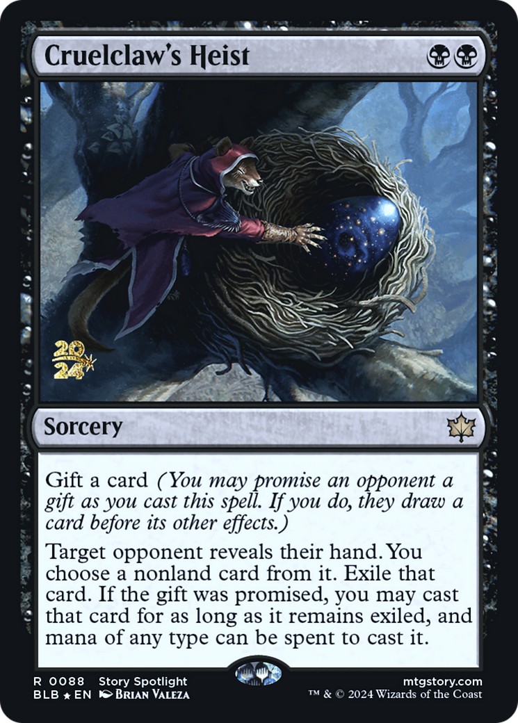 Cruelclaw's Heist (PRE-088) [Bloomburrow Promos] Foil