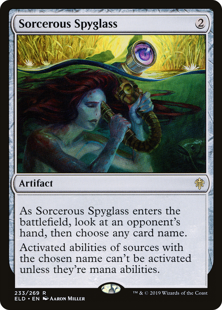 Sorcerous Spyglass (ELD-233) [Throne of Eldraine] Foil