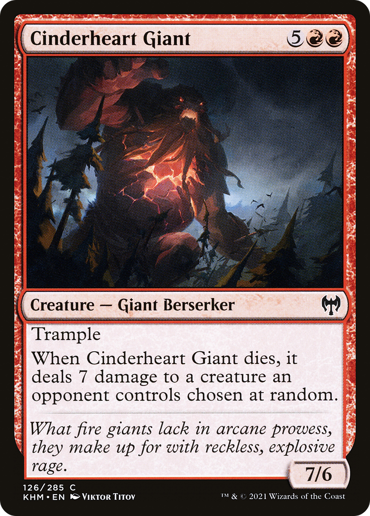 Cinderheart Giant (KHM-126) [Kaldheim] Foil