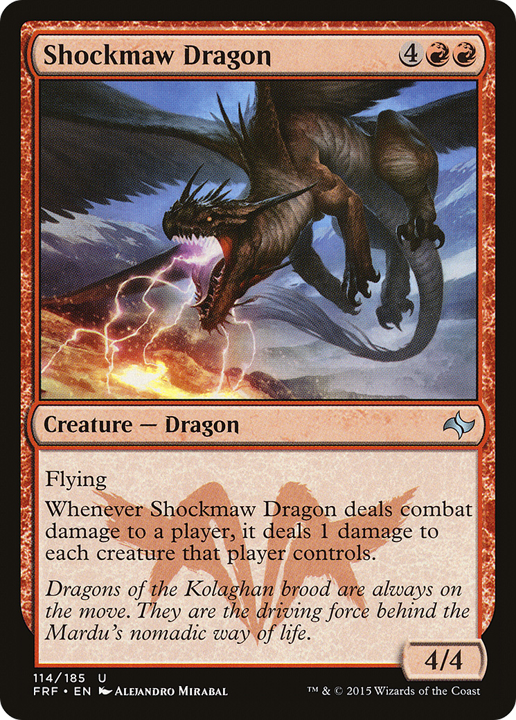 Shockmaw Dragon (FRF-114) [Fate Reforged] Foil