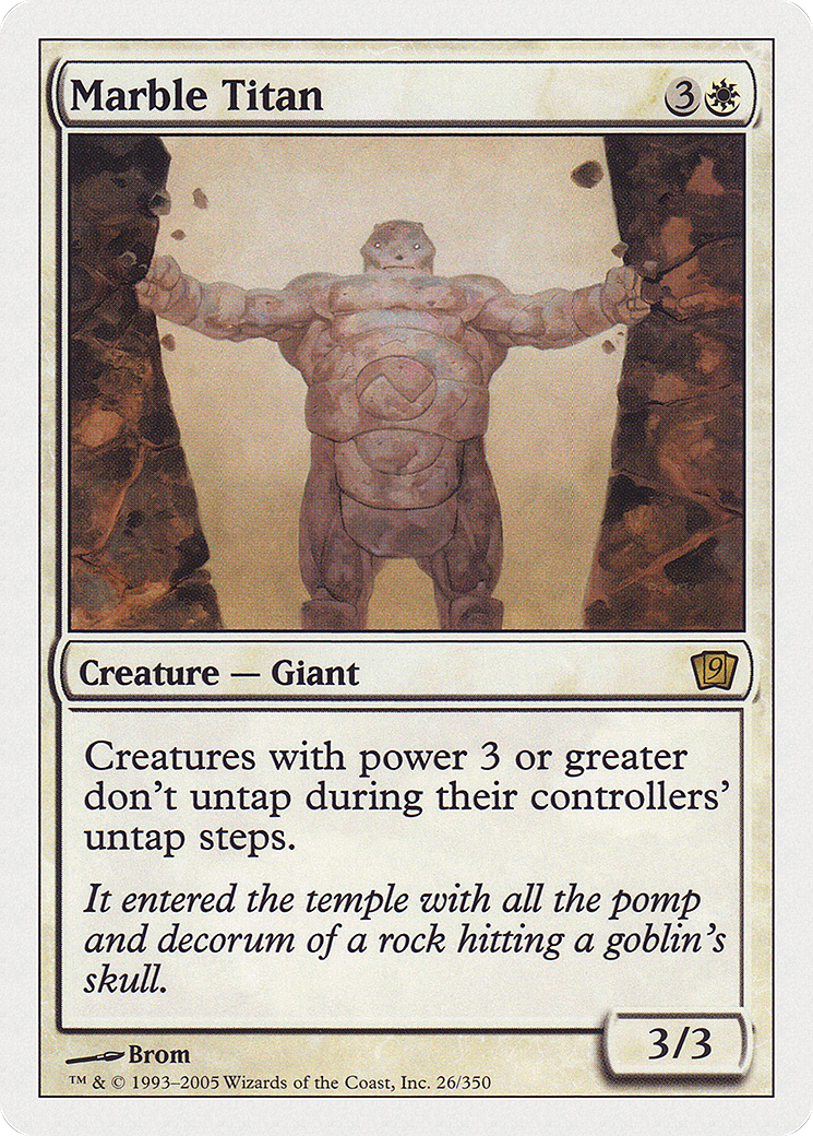 Marble Titan (9ED-026) [9th Edition]