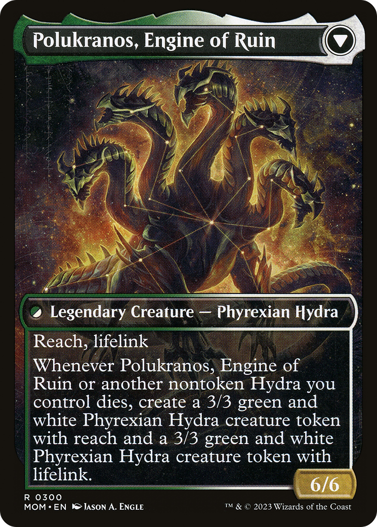 Polukranos Reborn (Showcase) (MOM-300) [March of the Machine] Foil