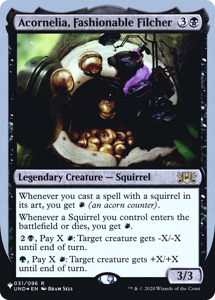 Acornelia, Fashionable Filcher (LIST-031/096) [The List (Unfinity Foil Edition)] Foil