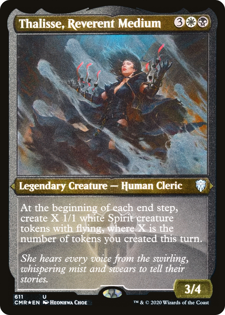 Thalisse, Reverent Medium (Foil Etched) (CMR-611) [Commander Legends] Foil