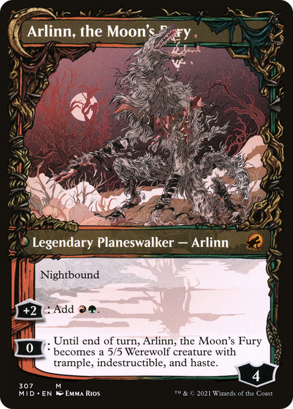 Arlinn, the Pack's Hope (Showcase) (MID-307) [Innistrad: Midnight Hunt] Foil