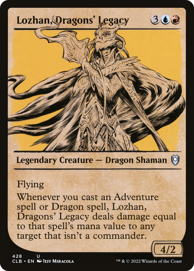 Lozhan, Dragons' Legacy (Showcase) (CLB-428) [Commander Legends: Battle for Baldur's Gate] Foil