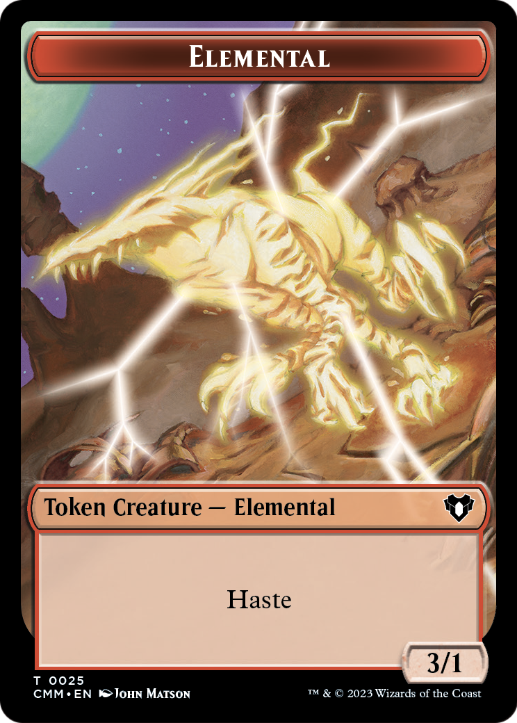 Elemental (TCMM-025) [Commander Masters Tokens] Foil