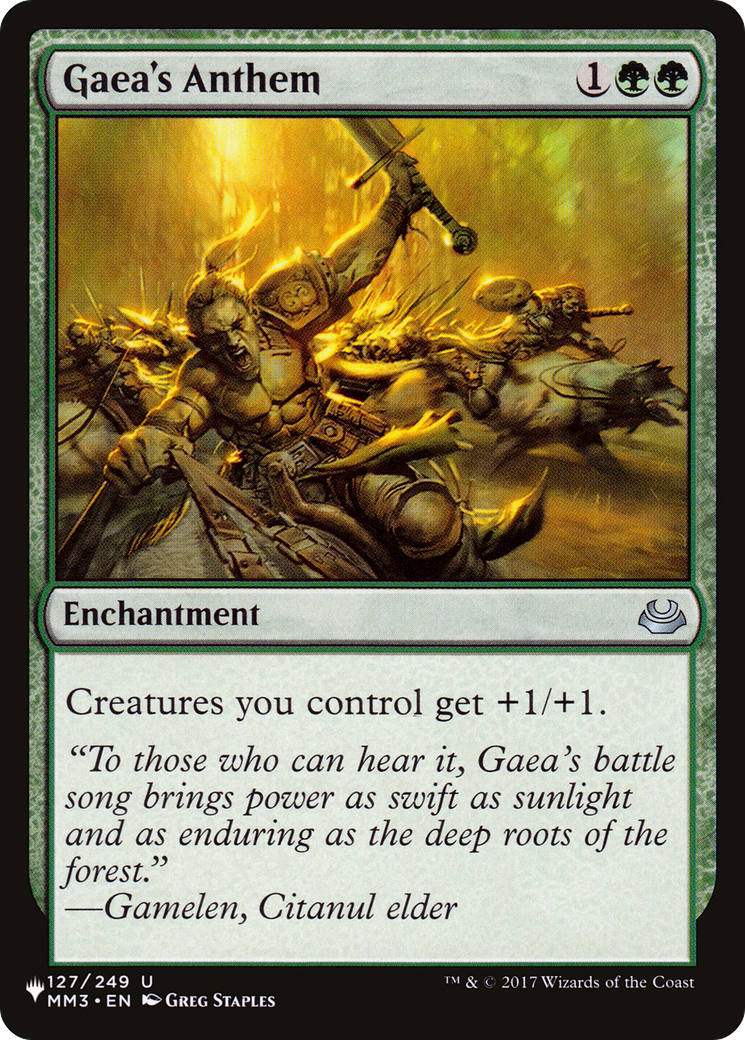 Gaea's Anthem (LIST-MM3-127) [The List]
