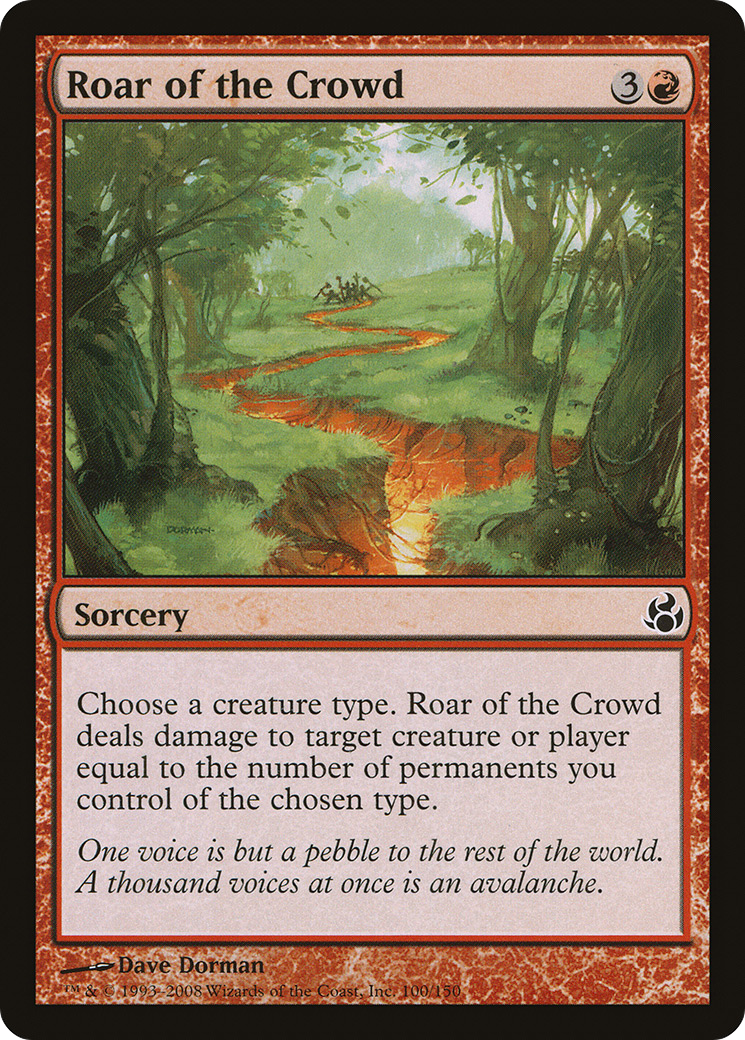Roar of the Crowd (MOR-100) [Morningtide] Foil