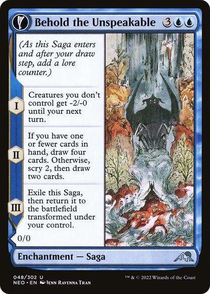 Behold the Unspeakable (NEO-048) [Kamigawa: Neon Dynasty] Foil