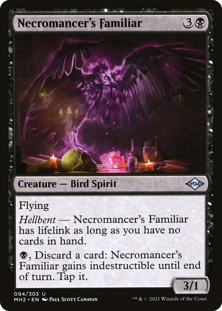 Necromancer's Familiar (MH2-094) [Modern Horizons 2] Foil