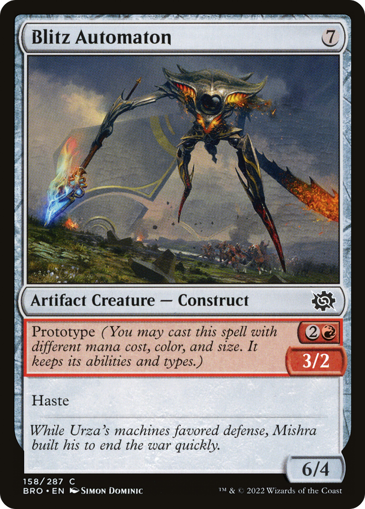 Blitz Automaton (BRO-158) [The Brothers' War] Foil