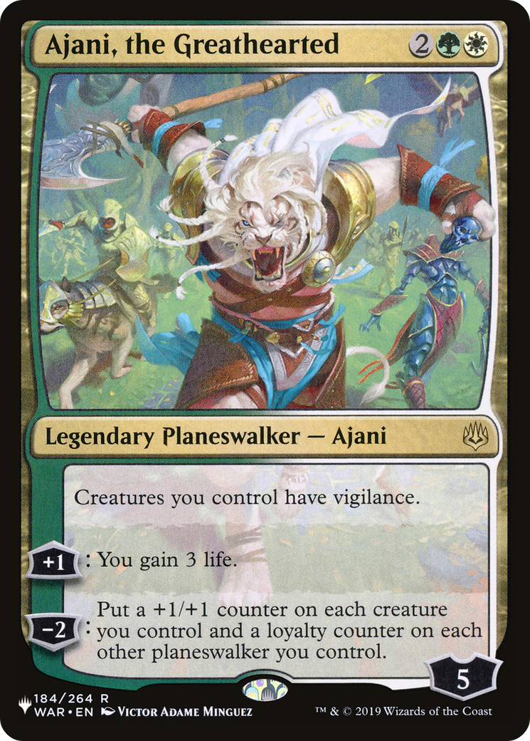 Ajani, the Greathearted (LIST-WAR-184) [The List]