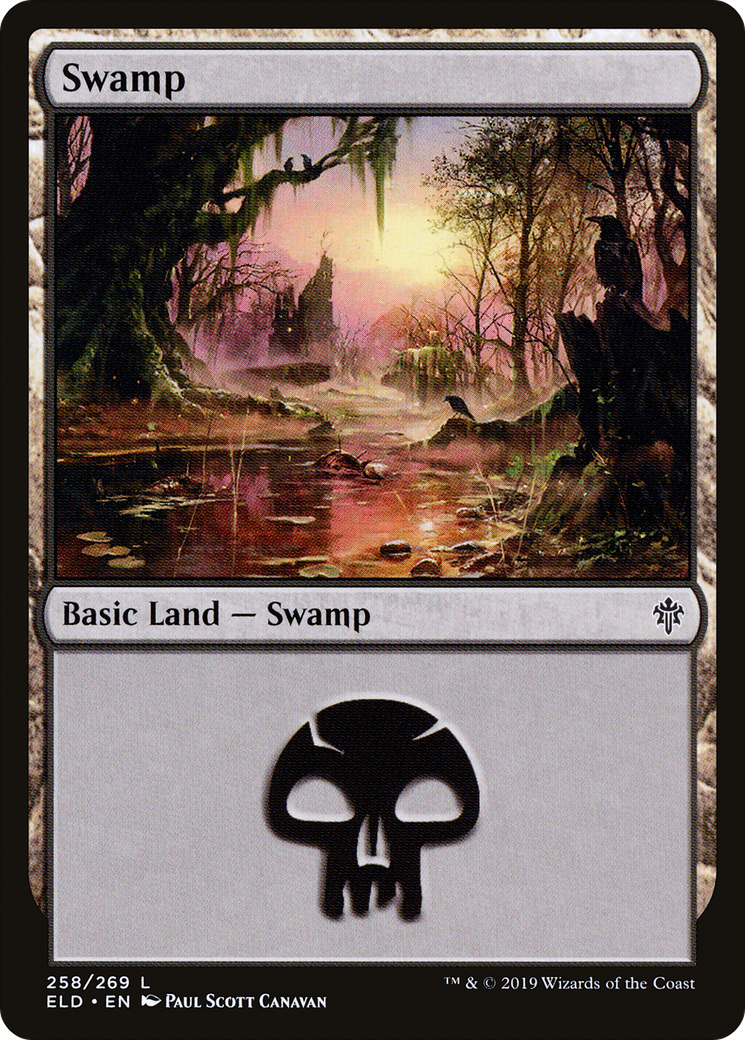 Swamp (ELD-258) [Throne of Eldraine] Foil