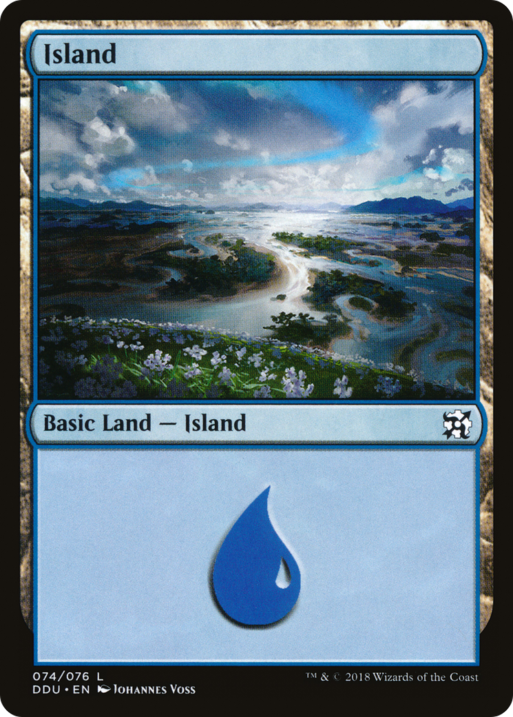 Island (DDU-074) [Duel Decks: Elves vs. Inventors]