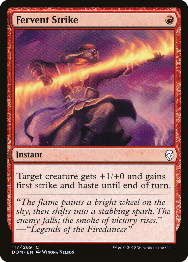 Fervent Strike (DOM-117) [Dominaria]