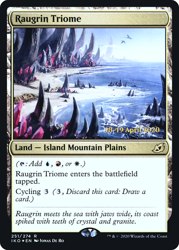 Raugrin Triome (PRE-251S) [Ikoria: Lair of Behemoths Promos] Foil
