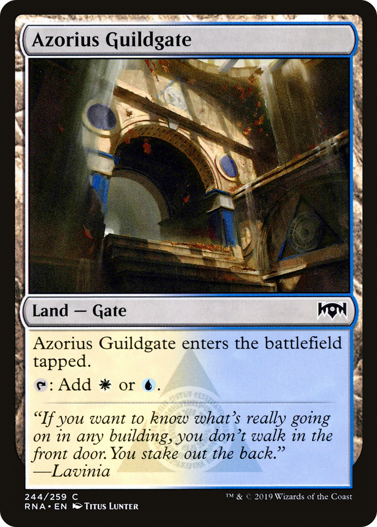 Azorius Guildgate (RNA-244) [Ravnica Allegiance] Foil
