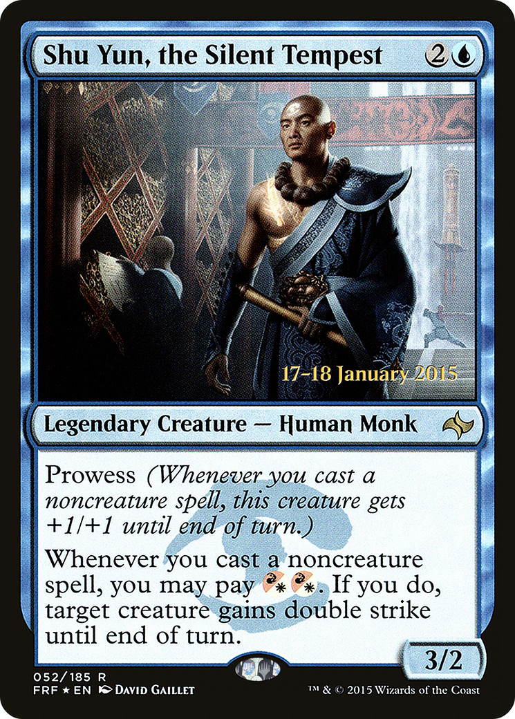 Shu Yun, the Silent Tempest (PRE-52S) [Fate Reforged Promos] Foil