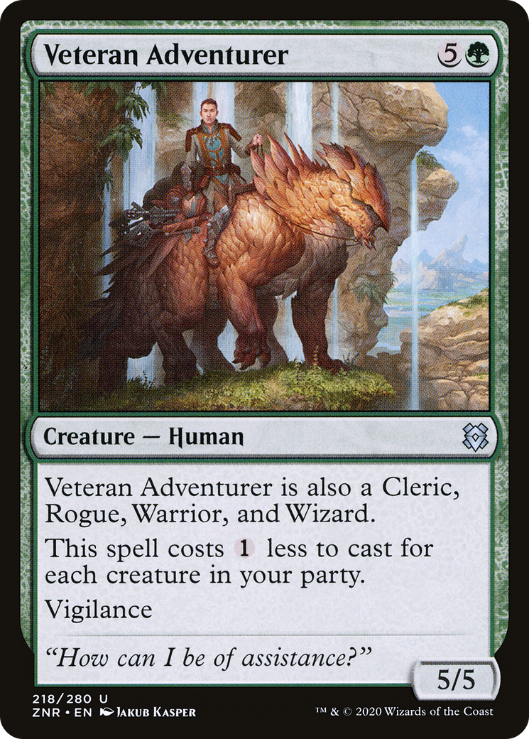 Veteran Adventurer (ZNR-218) [Zendikar Rising]