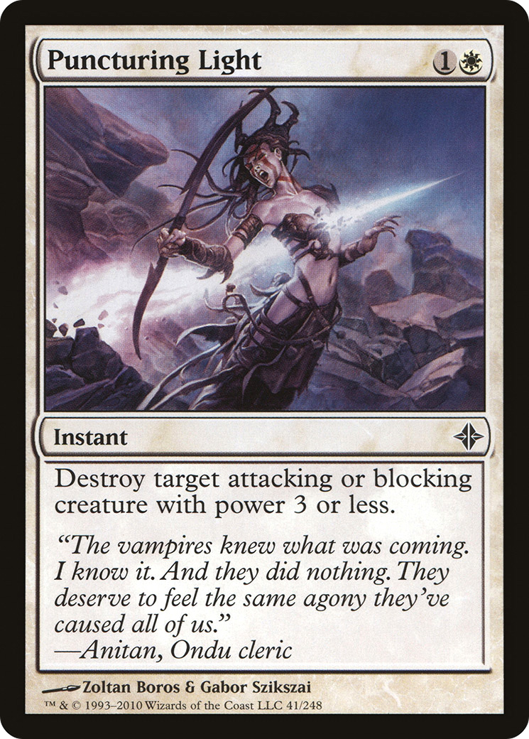 Puncturing Light (ROE-041) [Rise of the Eldrazi] Foil