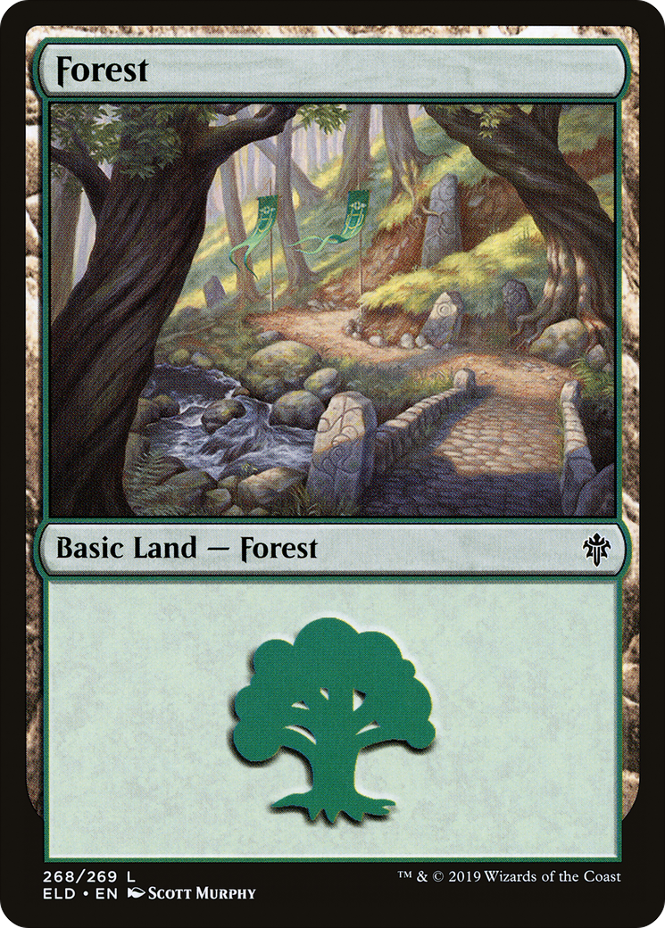 Forest (ELD-268) [Throne of Eldraine] Foil